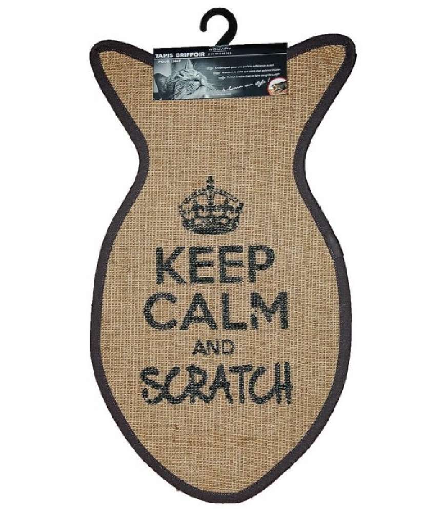 Tapis griffoir "Keep Calm and Scratch" WOUAPY
