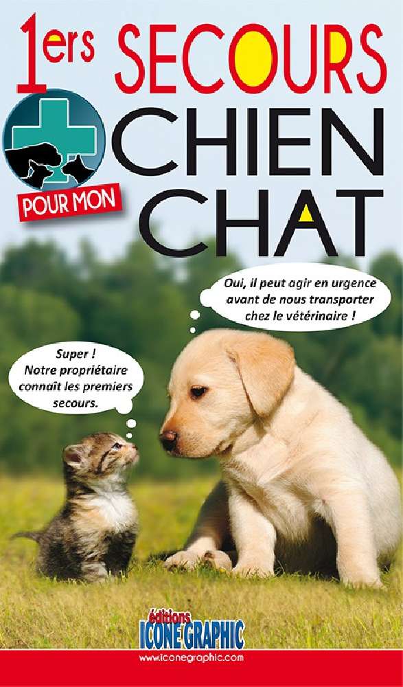 Livre "1ers secours chien / chat" ICONE GRAPHIC
